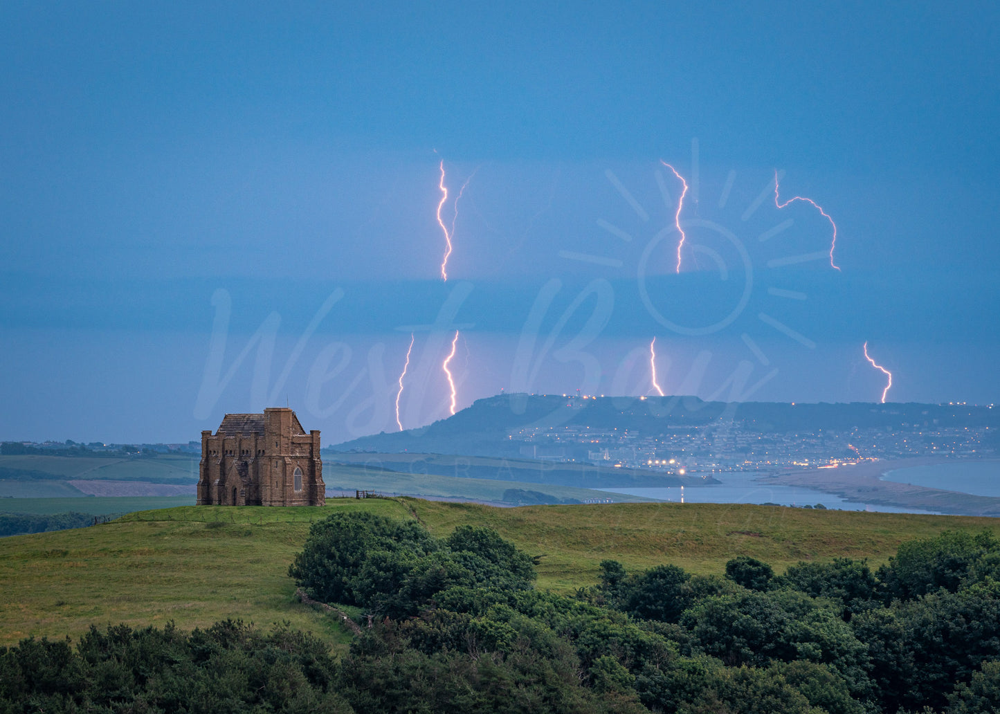 Lightning Over St Catherine's Chapel - Abbotsbury | Dorset