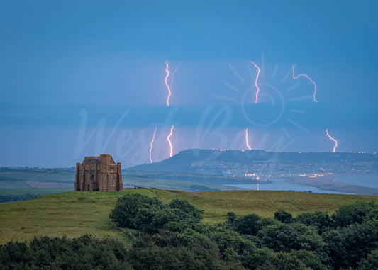 Lightning Over St Catherine's Chapel - Abbotsbury | Dorset