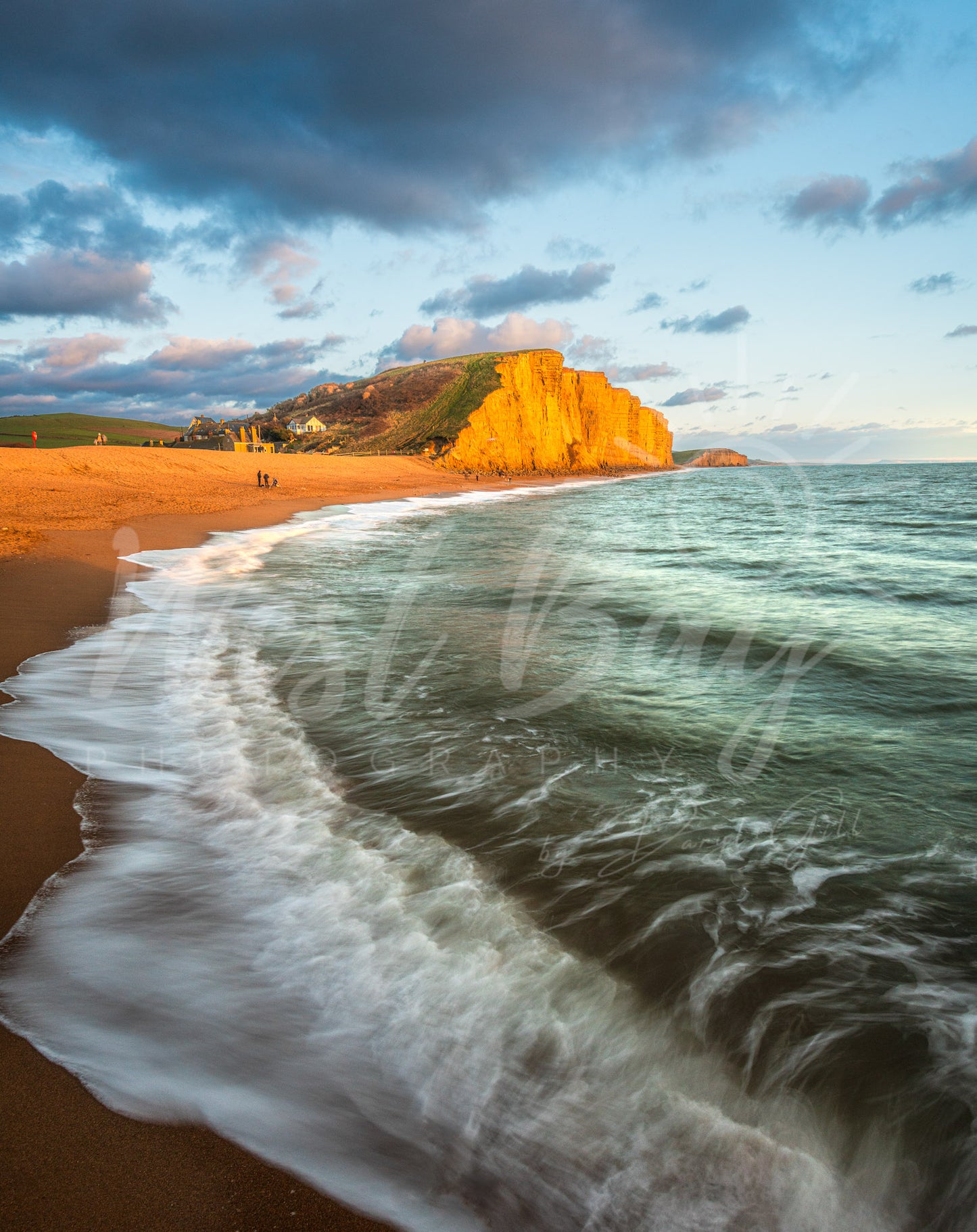 Evening Light on East Cliff - West Bay | Dorset