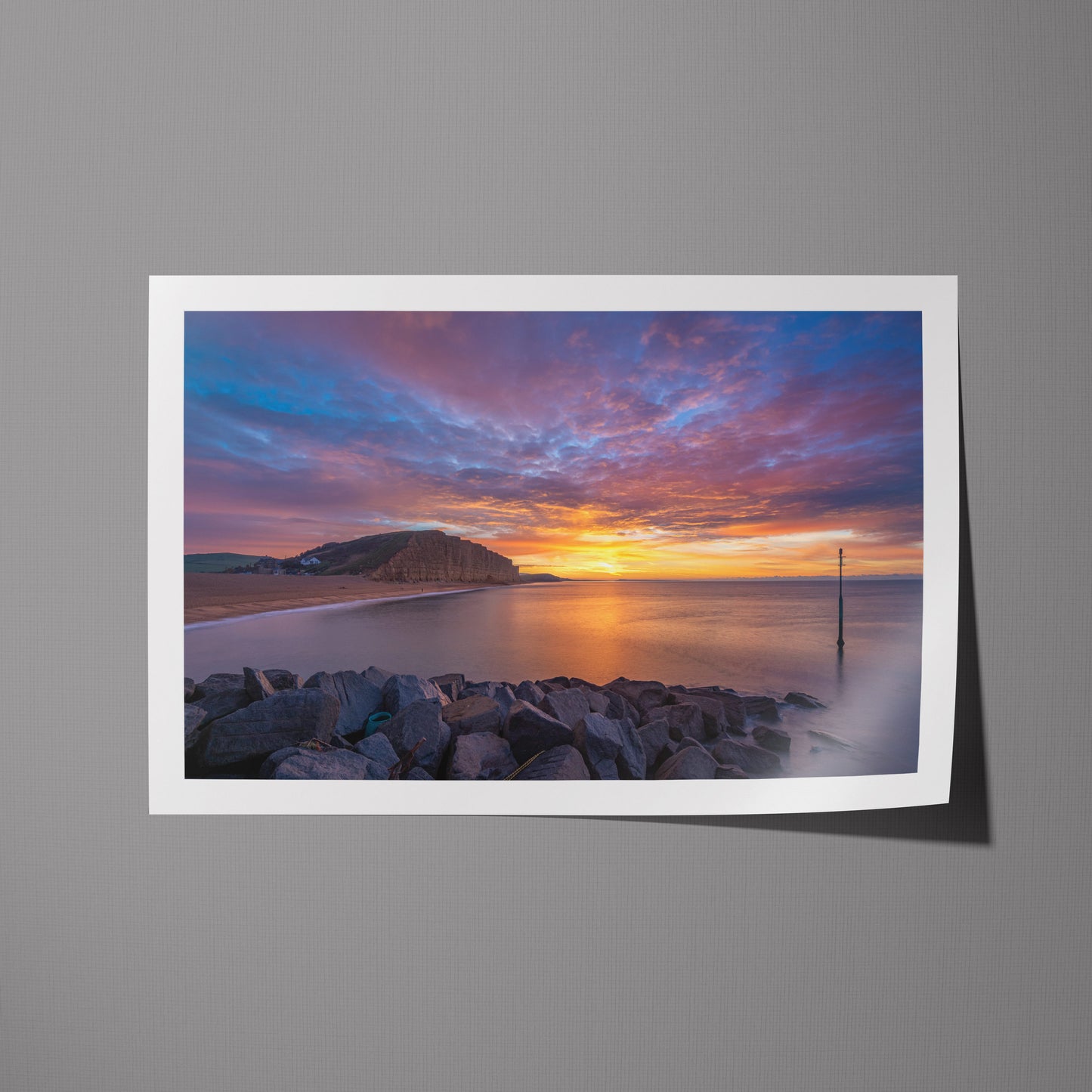 East Cliff Rising - West Bay - Framed Prints