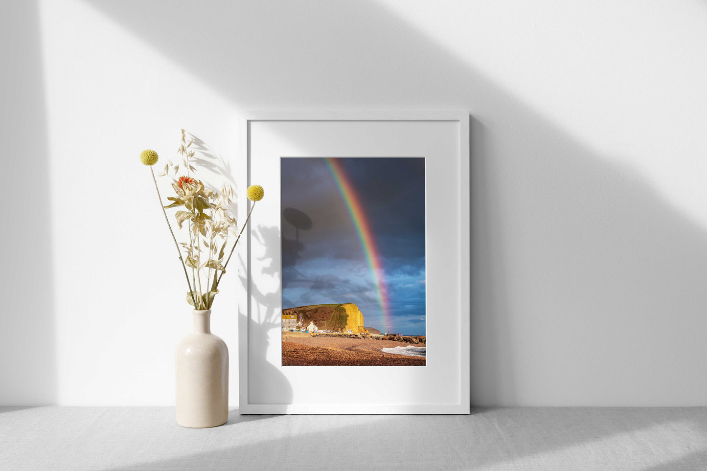 Rainbow Over East Cliff - West Bay | Dorset