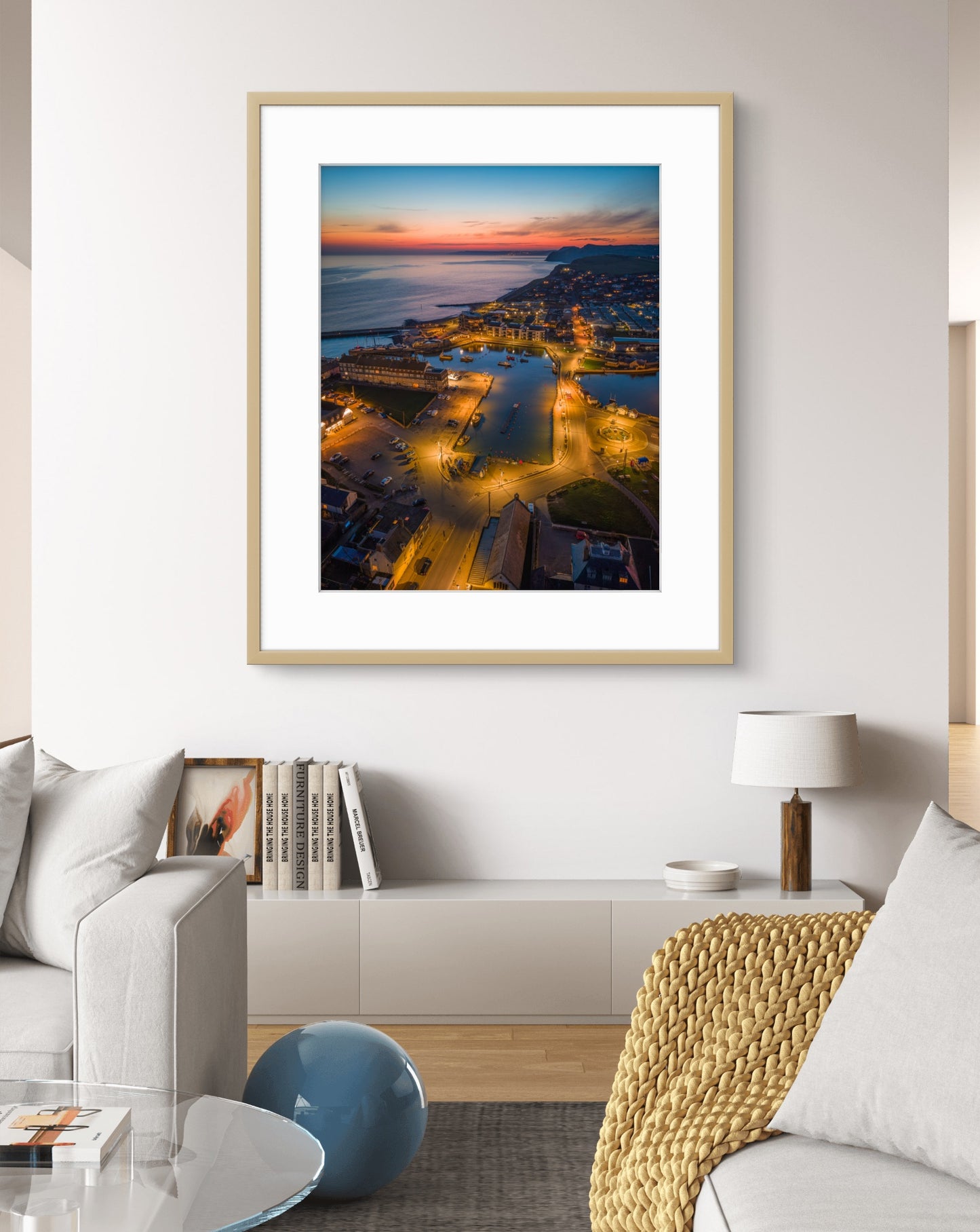 West Bay Harbour Lights at Dusk - West Bay | Dorset