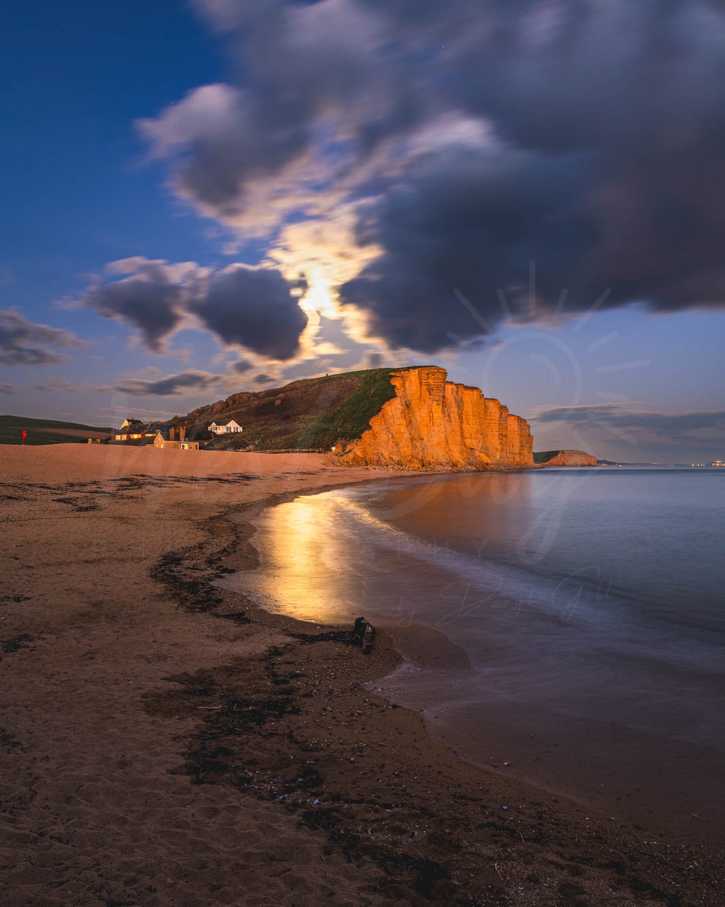 Moonrise Over East Cliff - West Bay | Dorset