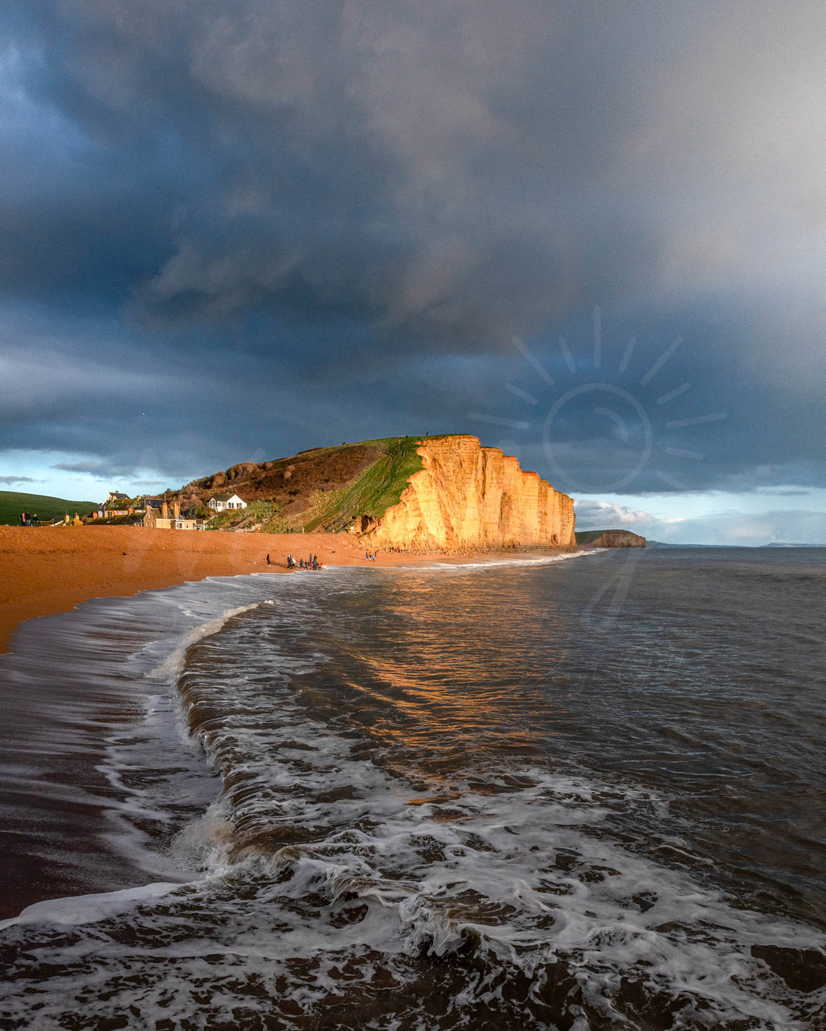 Golden Light on East Cliff - West Bay | Dorset