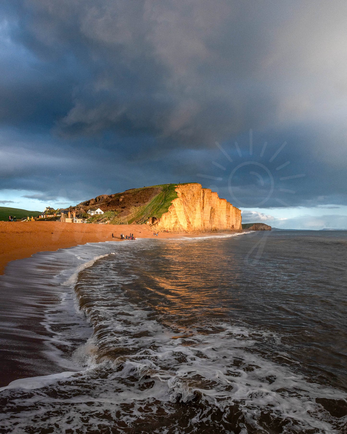 Golden Light on East Cliff - West Bay | Dorset