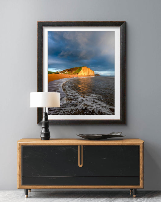 Golden Light on East Cliff - West Bay | Dorset