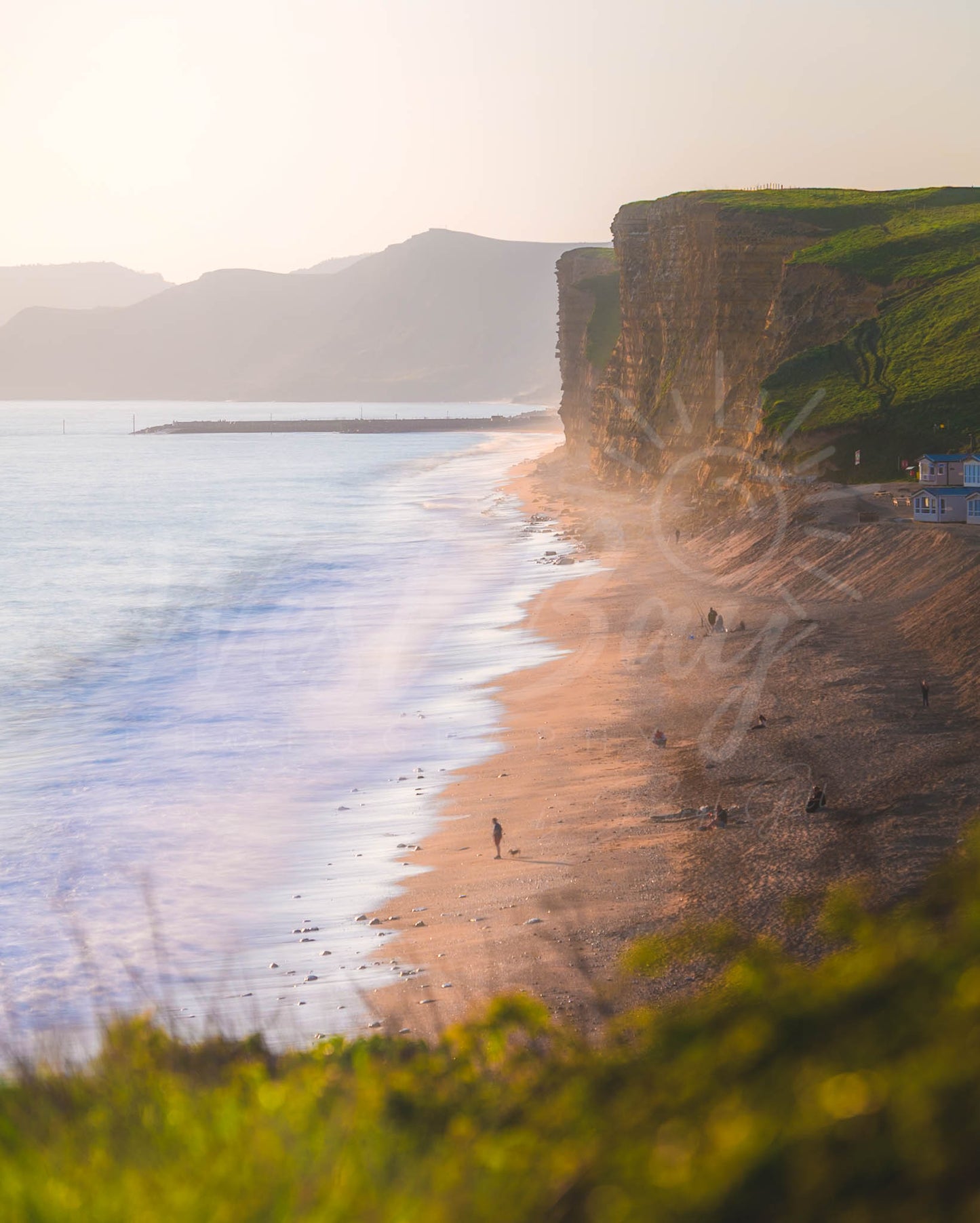 Looking West from Burton Cliff - West Bay | Dorset
