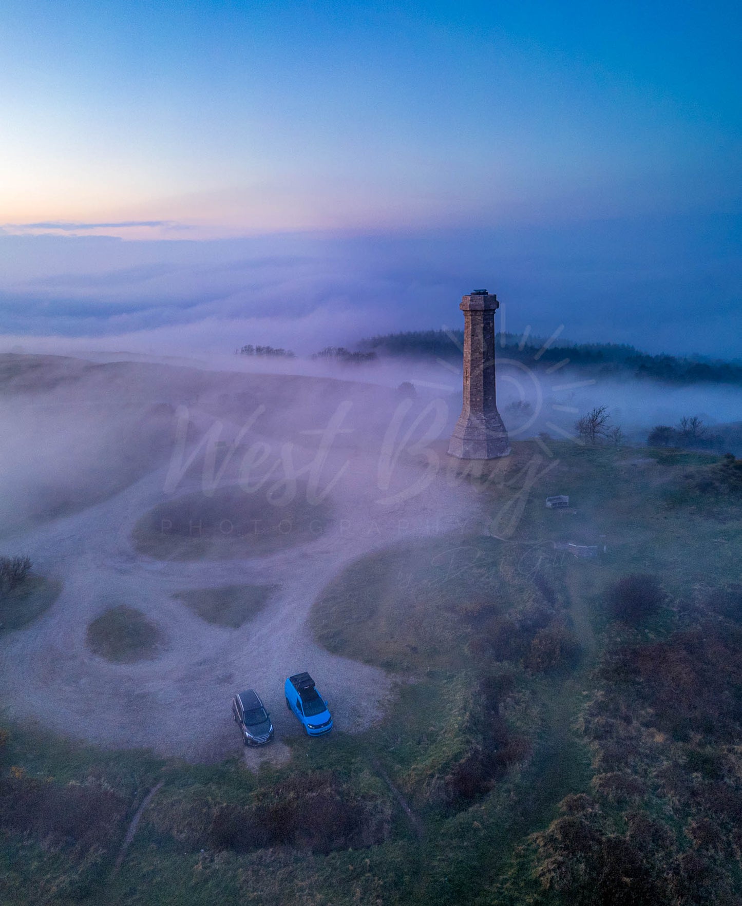 Hardy Monument in the Mist - Dorchester | Dorset