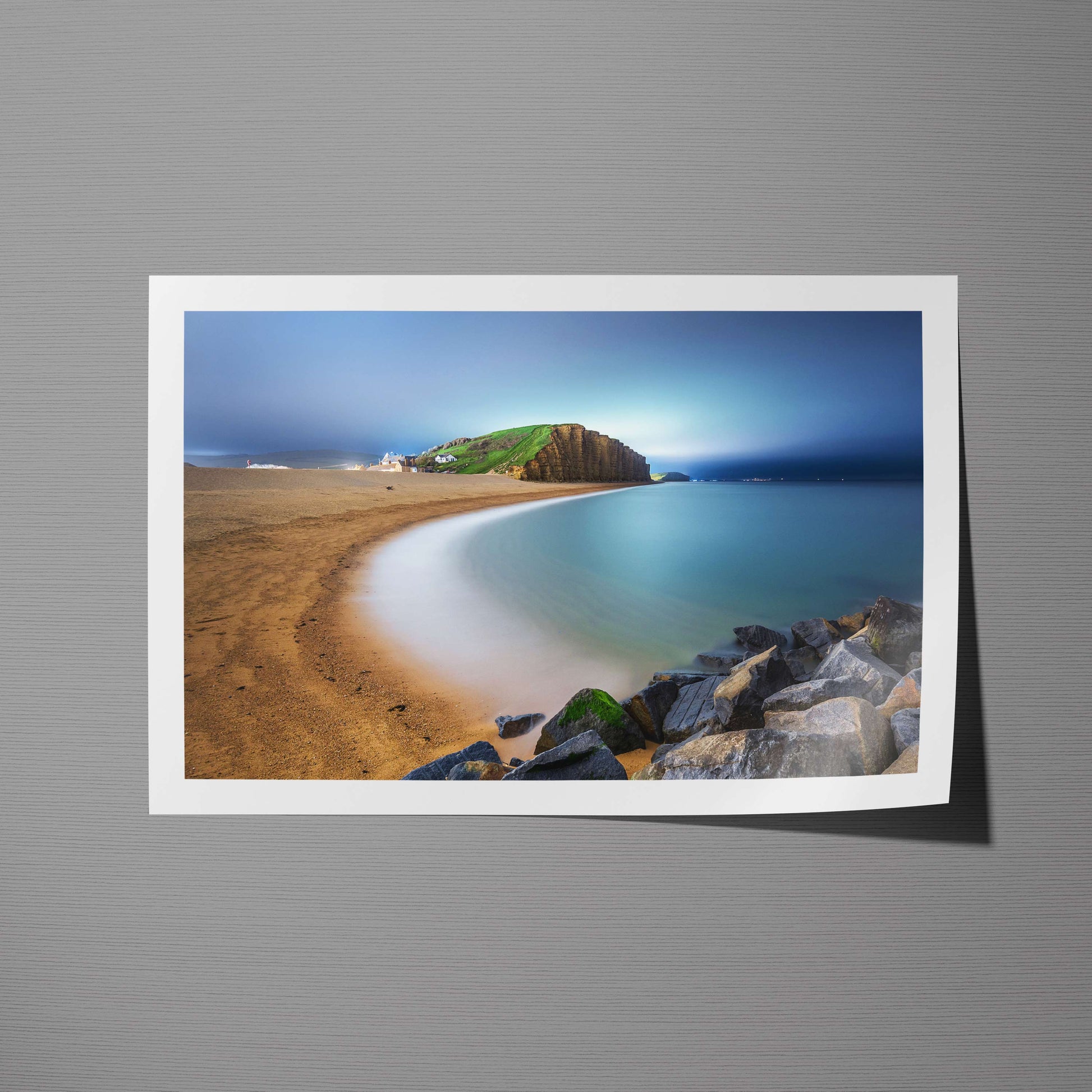 East Cliff Glow - West Bay | Dorset - Framed Prints