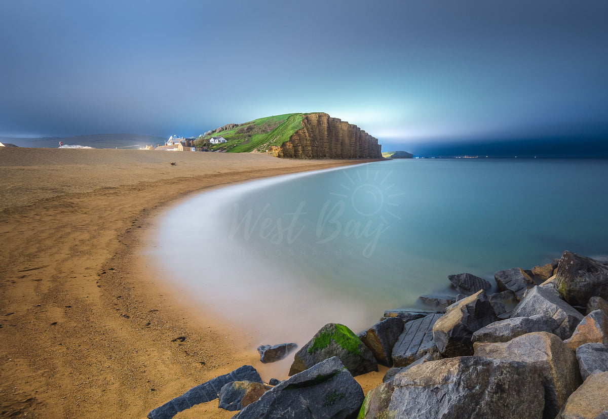 East Cliff Glow - West Bay | Dorset - Framed Prints