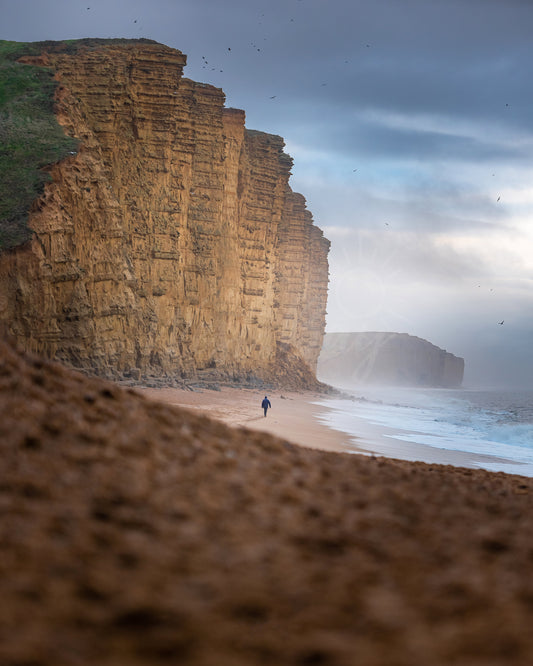 Running The Gauntlet - West Bay | Dorset - Postcard/Print