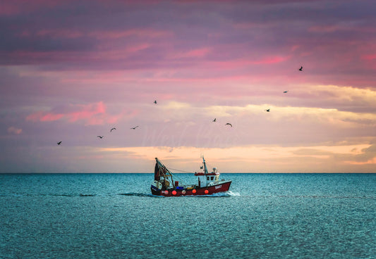 Trawling At Sunset - West Bay | Dorset